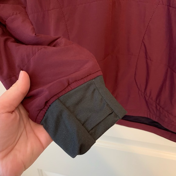 The North Face Mountain Sweatshirt 1/4 Snap Jacket Fig & Galaxy Purple - Picture 14 of 17